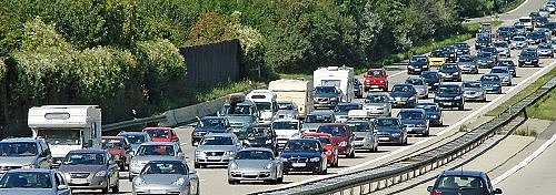 Autos auf der Autobahn