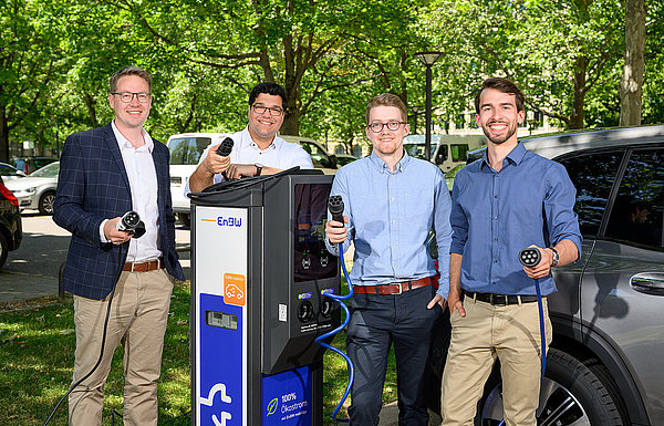 Simon Kaser, Marcel Langner, Luis Karcher und Julian Lotz