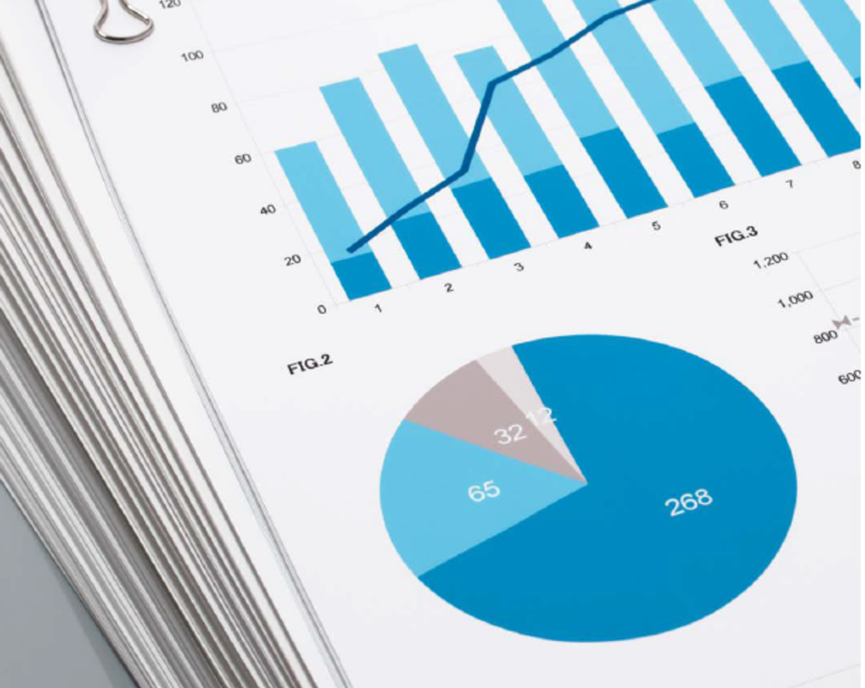 Beispielgrafik mit Tabelle und Diagramm