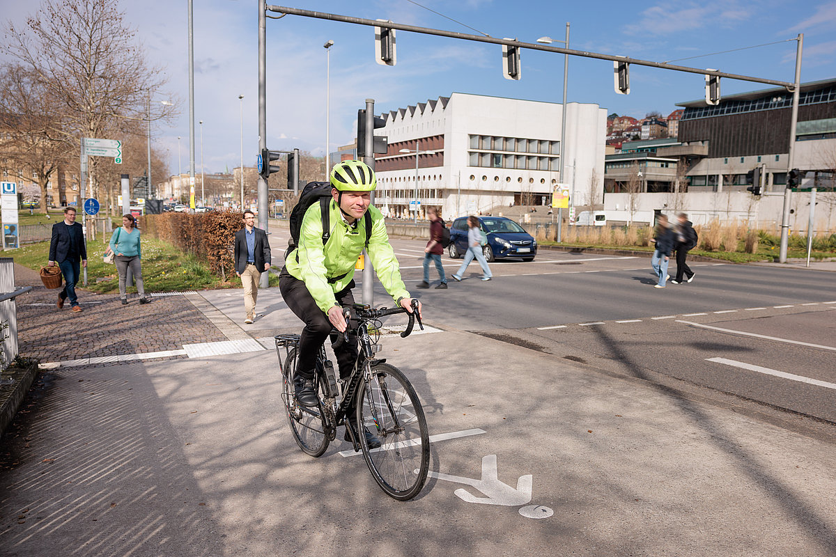 Verkehrsteilnehmer in Stuttgart
