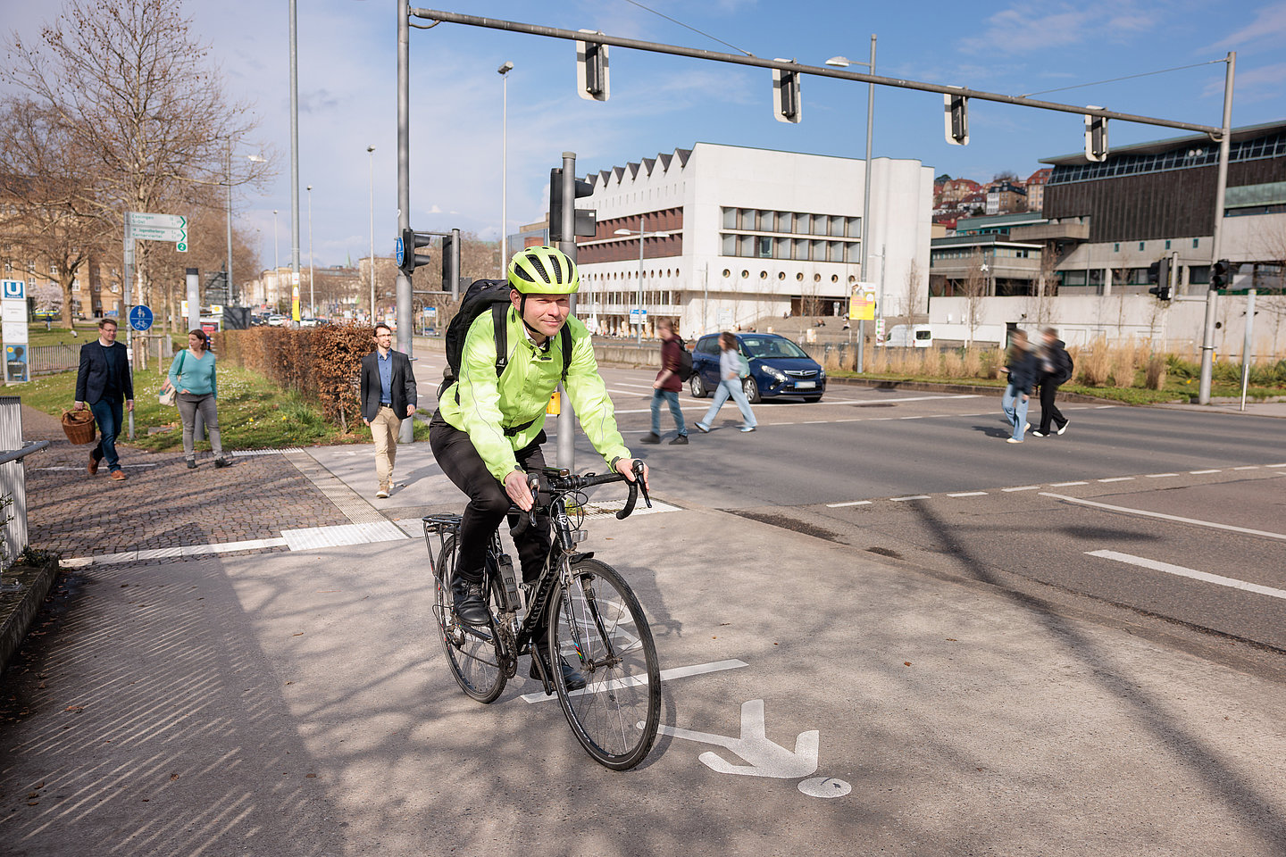 Verkehrsteilnehmer in Stuttgart