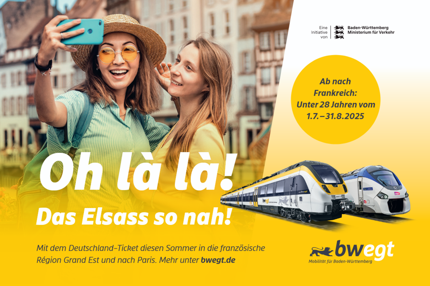 Urlaub im Elsass mit dem Zug ganz ohne Aufpreis Urlaub im Elsass mit dem Zug ganz ohne Aufpreis