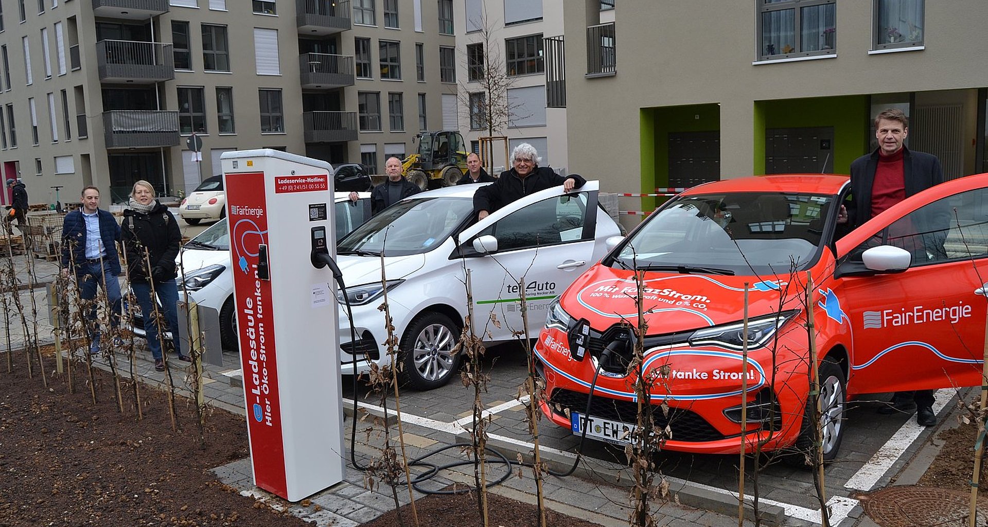 Foto einer E-Auto Carsharing und Ladestation