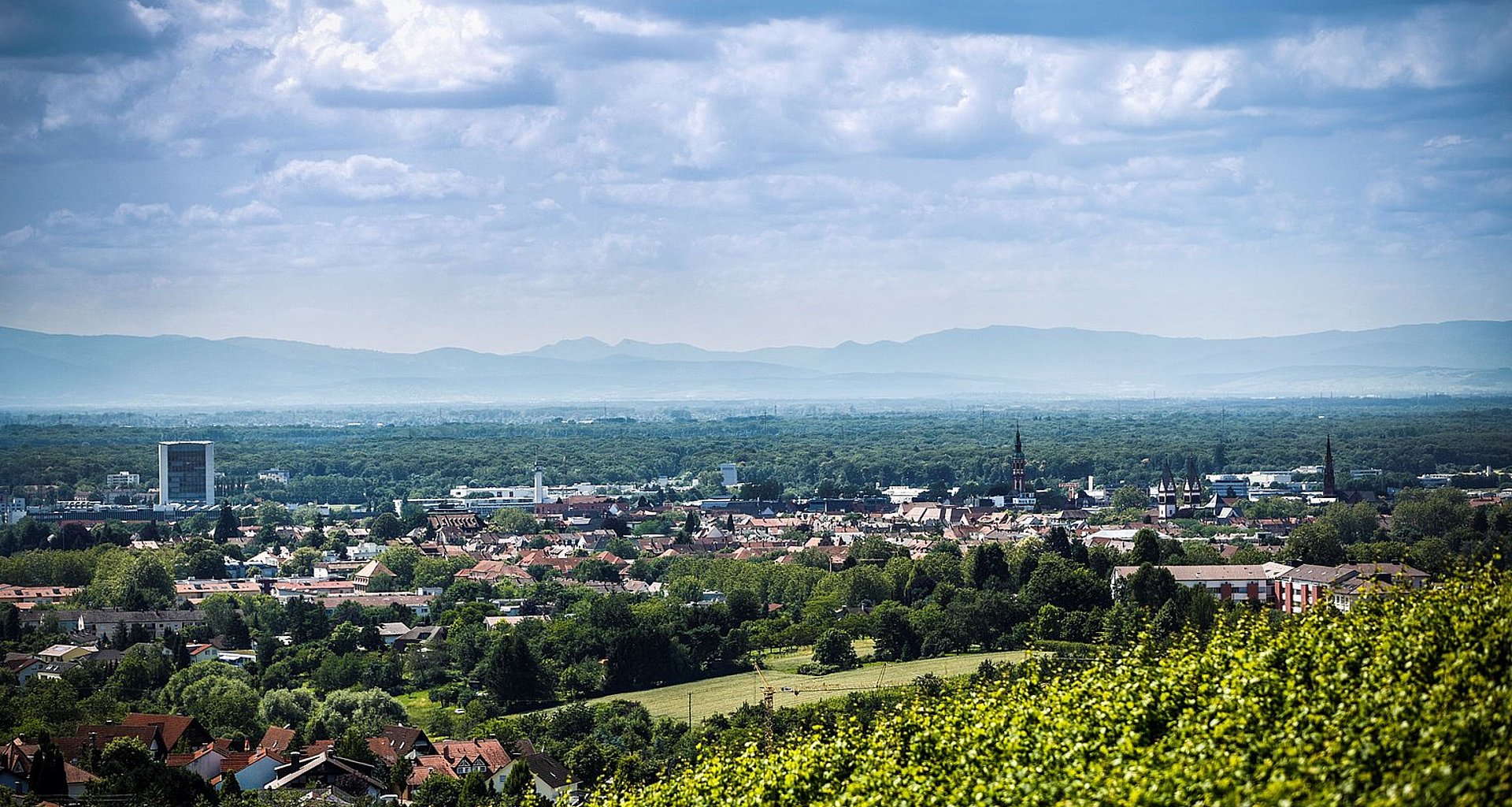 Panoramabild von Offenburg.