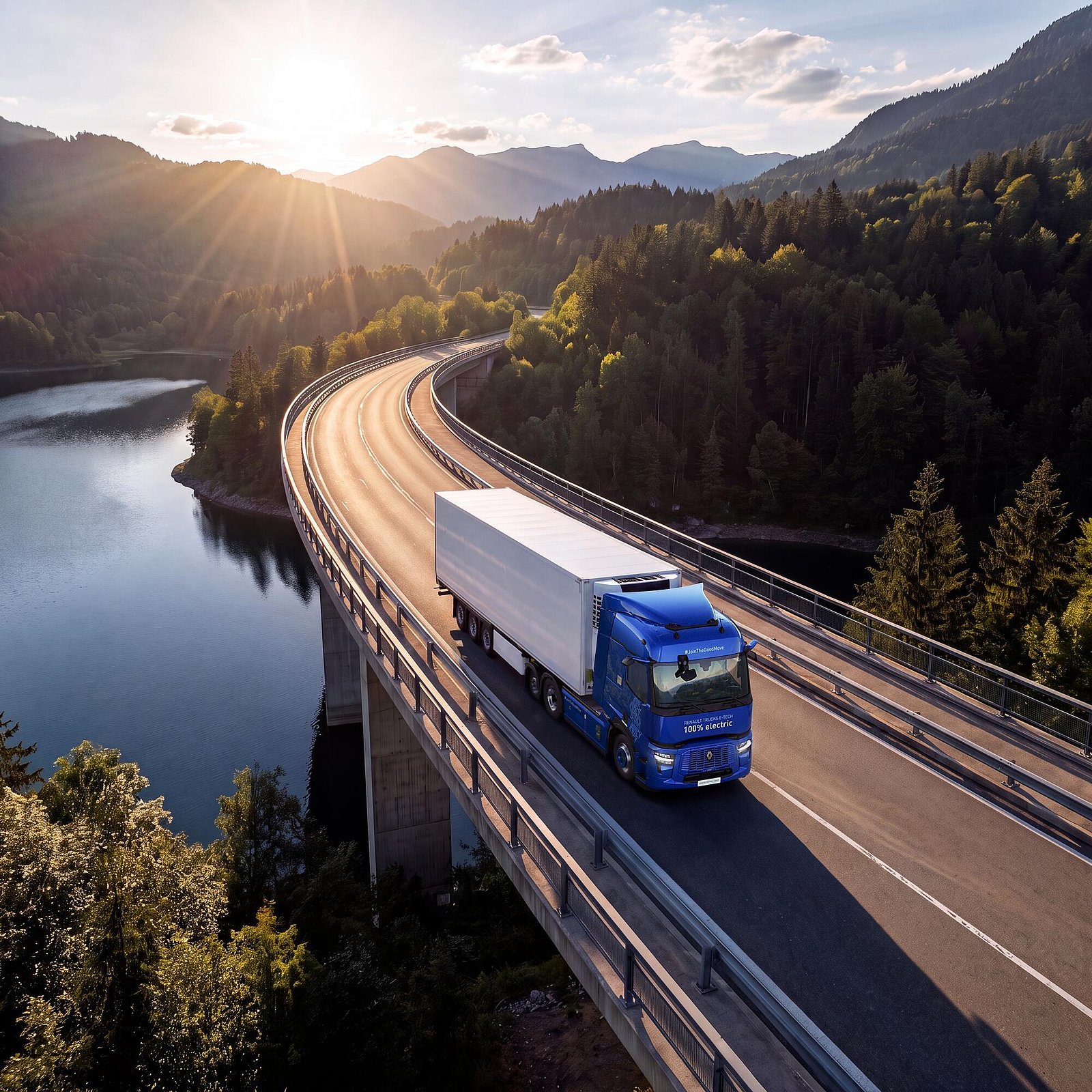 E-Lkw auf der Autobahn