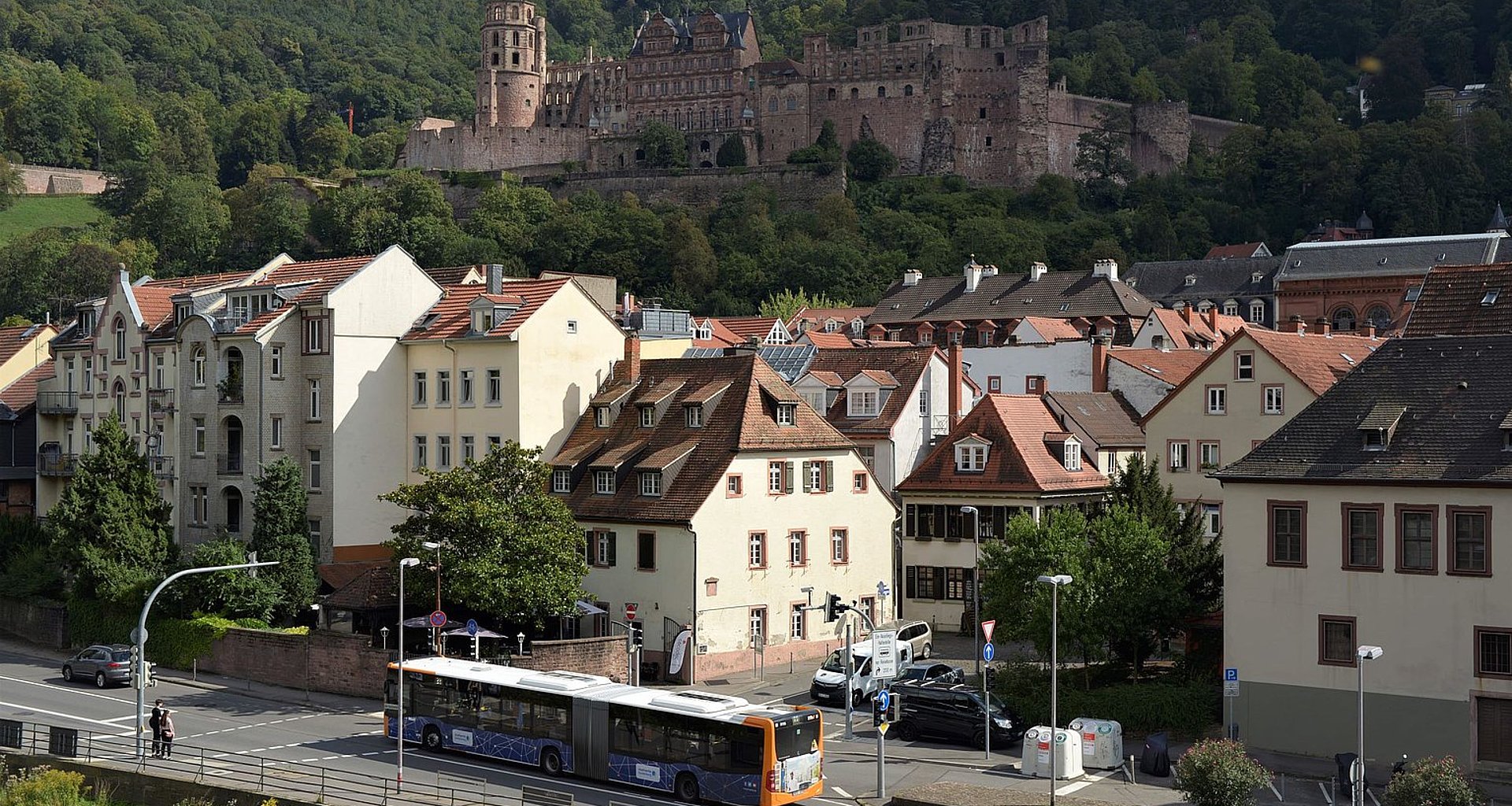 Foto vom Blick auf das Heidelberger Schloss