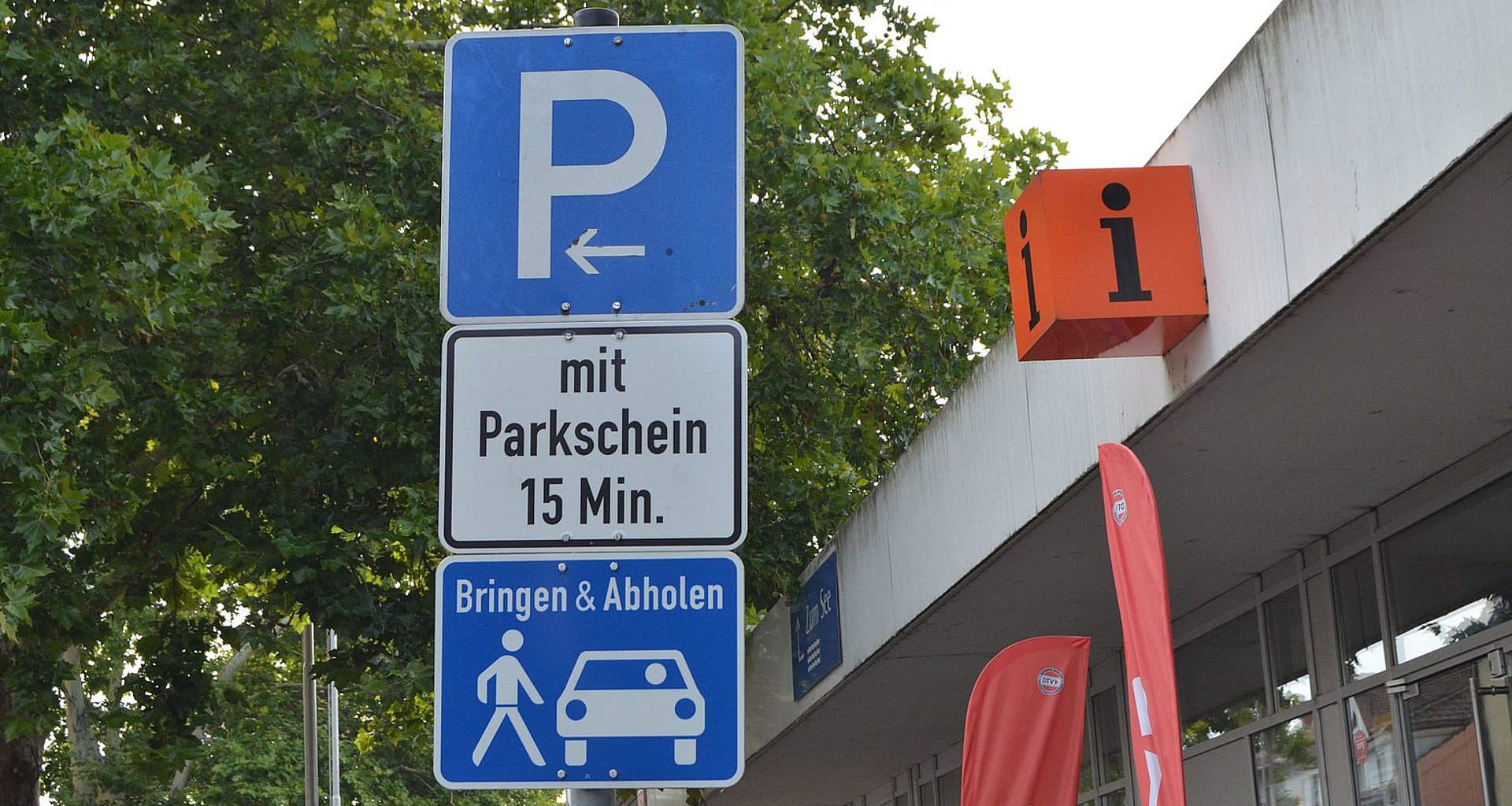 Kurzzeitparken Schild