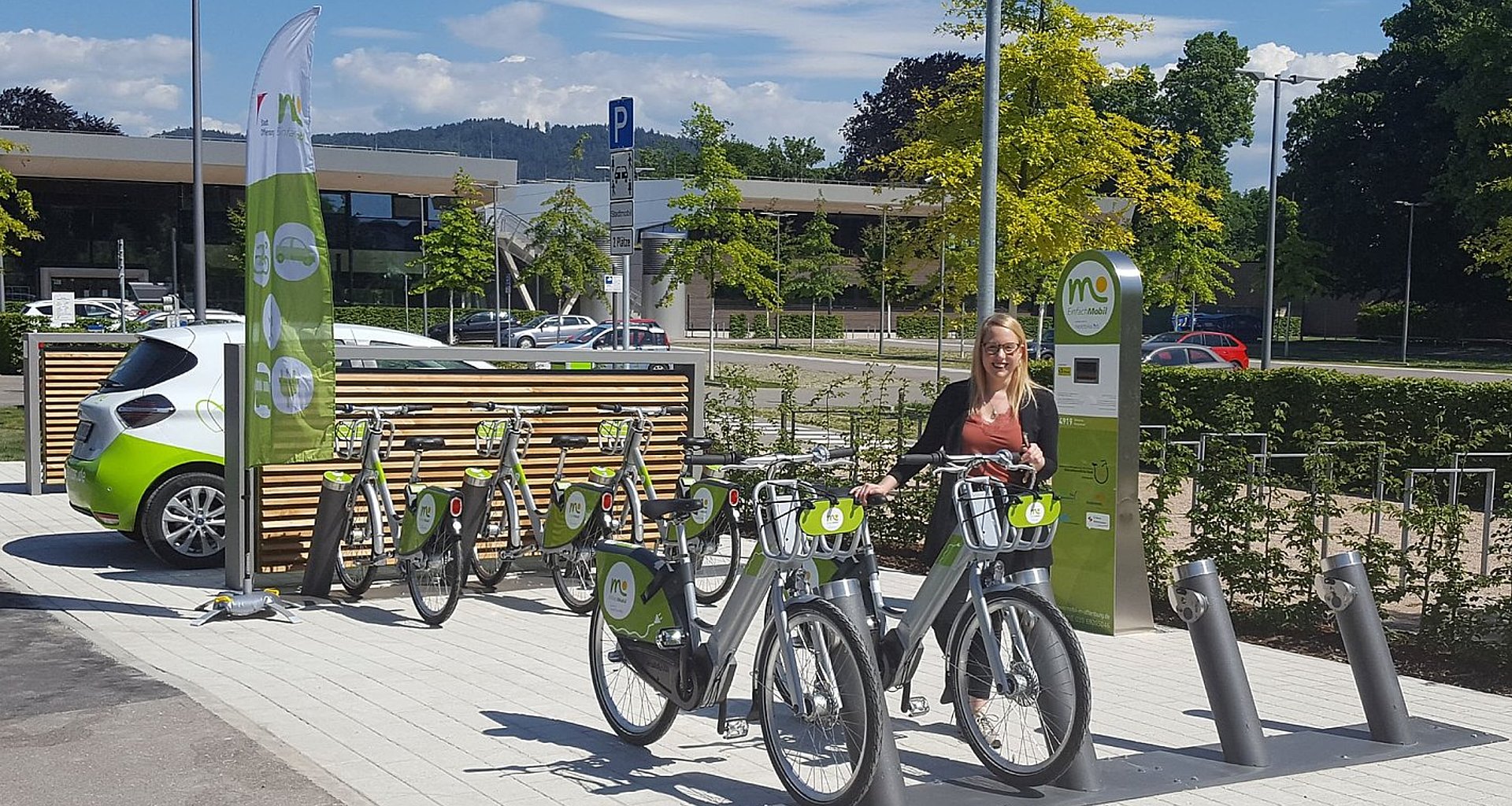 Bike-Sharing am Freizeitbad