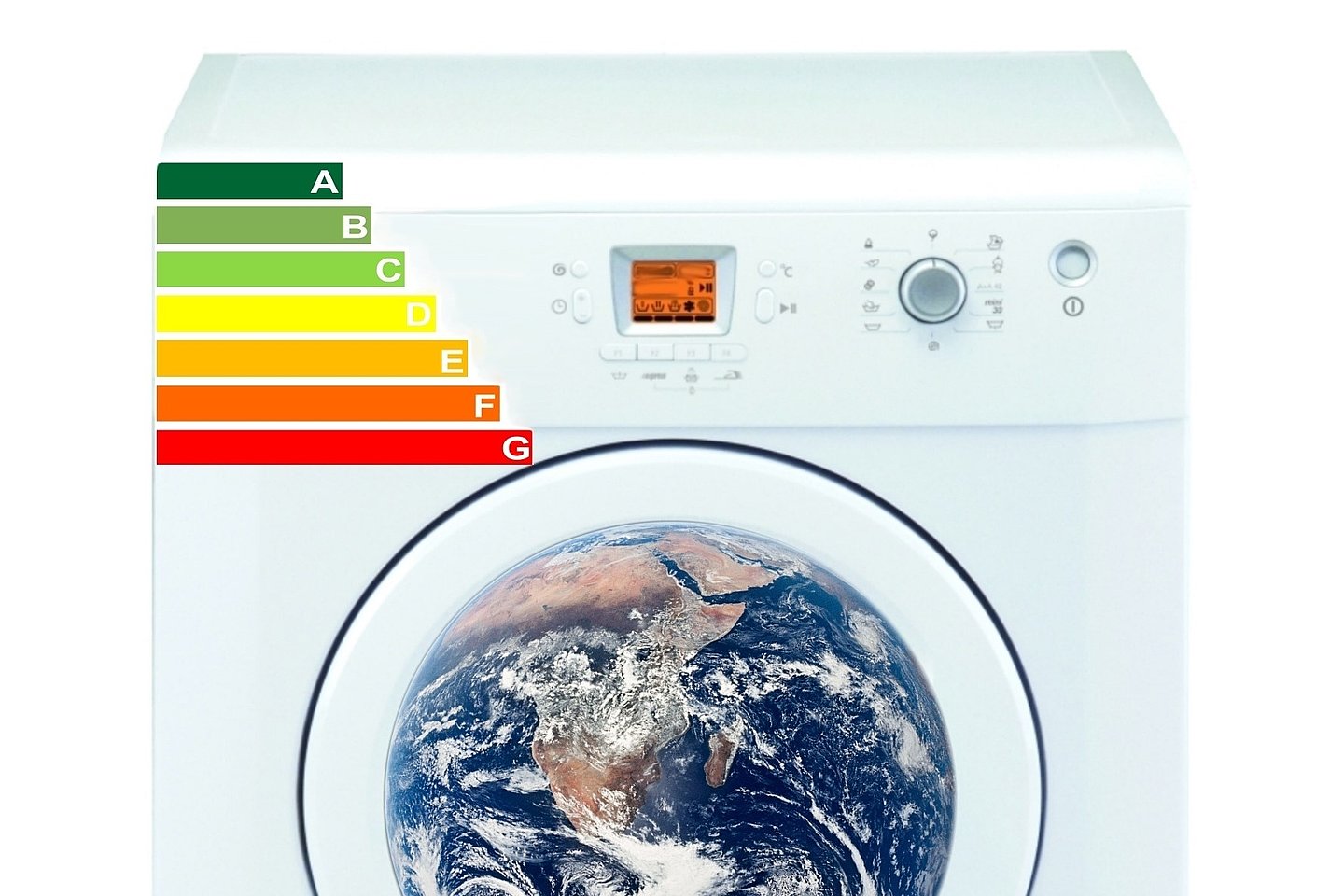 Waschmaschine mit Energieeffizienzklassen