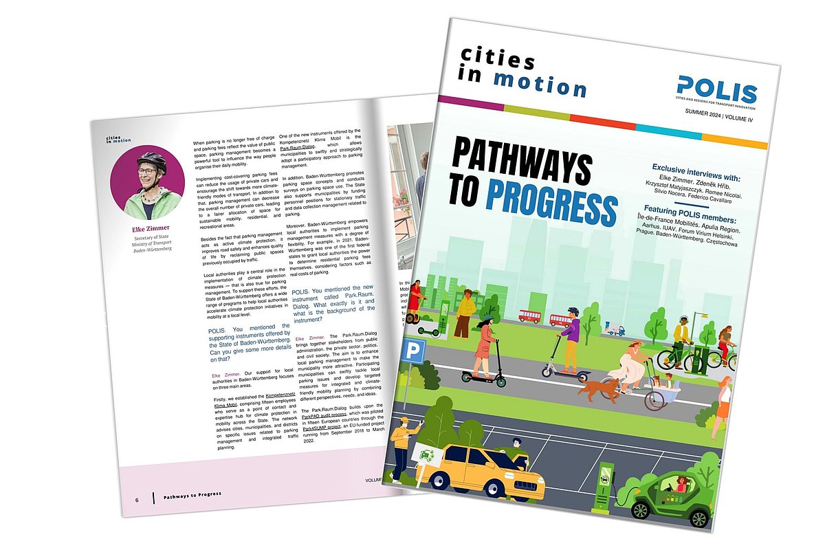 POLIS-Magazin mit dem Interview von Elke Zimmer