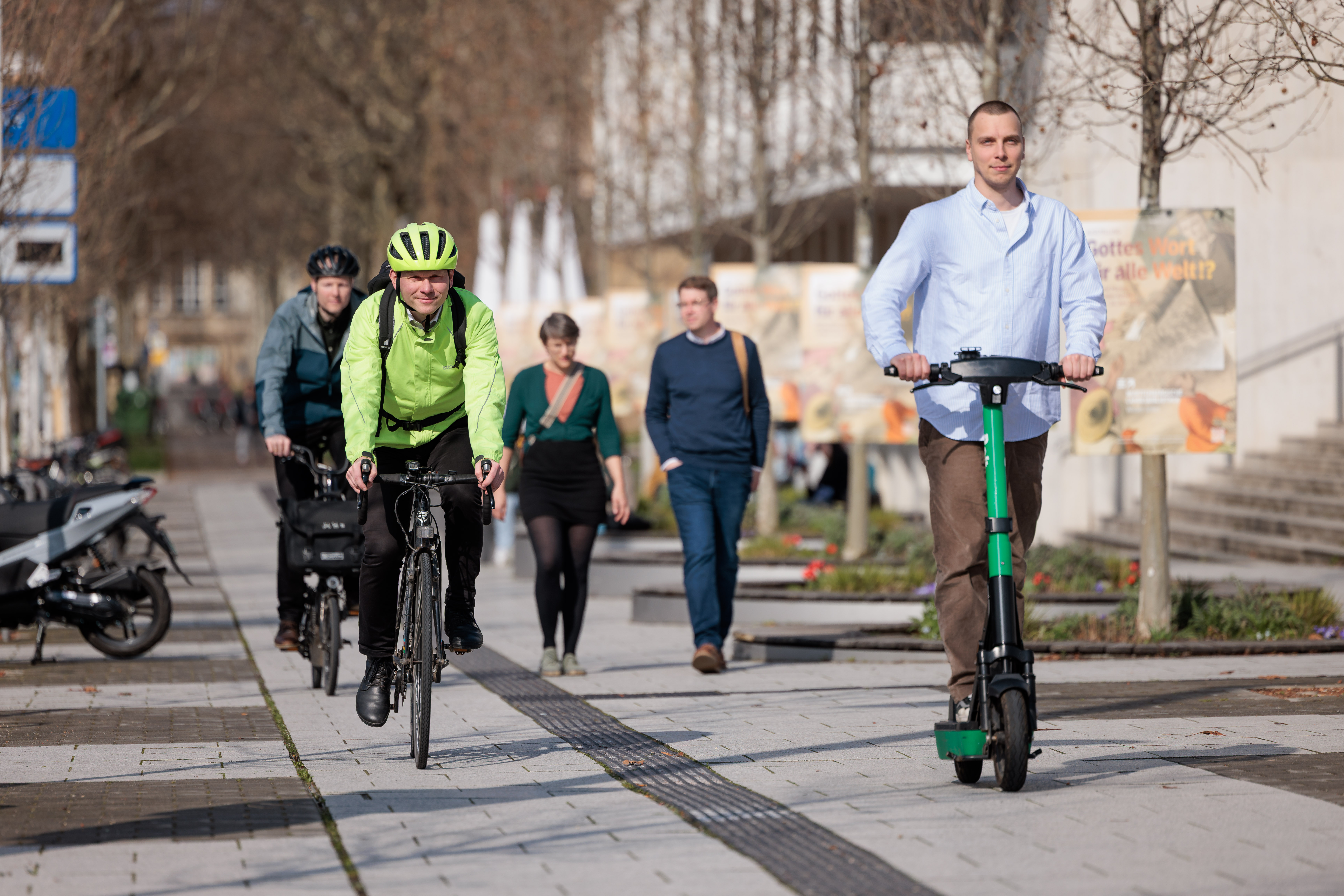 Bereich Nachhaltige Mobilität im Rad- und Fußverkehr und mit Kleinstfahrzeugen